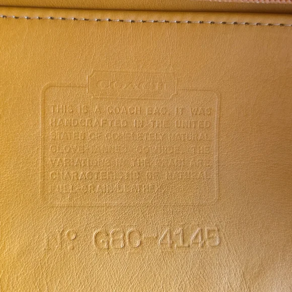 Coach Vintage Soho Mini Hobo Mustard 4145 - Picture 3 of 9